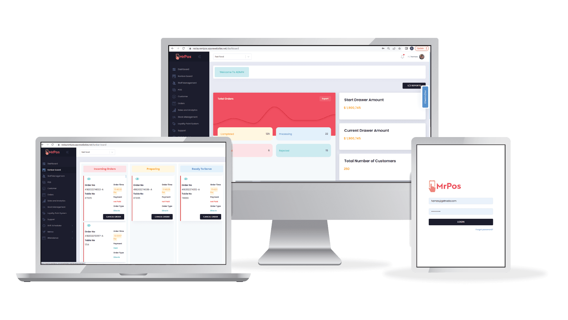 MrPos Device Mockups