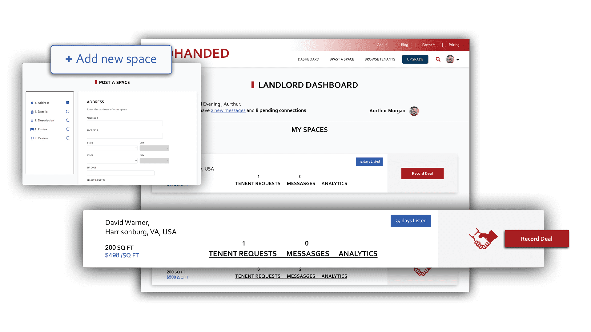 List Your Property Dashboard