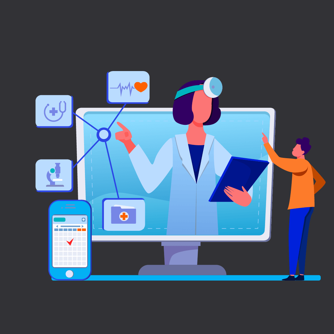 Telemedicine Solution Illustration